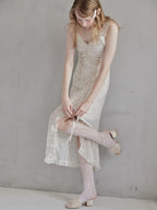 Frill slit cami dress ホワイト size:M model:173cm DASHA.G