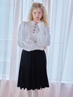 Many ribbon volume sleeve blouse ホワイト size:M model:173cm Olesia