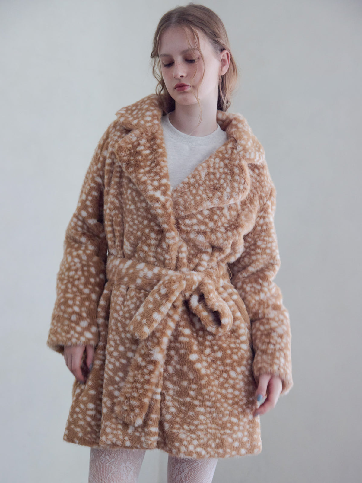 Fur coat アニマル size:M model:173cm ALINA