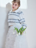 Tulle tiered volume skirt ホワイト size:M model:174cm KATERYNA