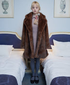 Fur coat ブラウン size:M model:163cm MINAMI