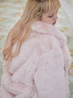 Fur coat ピンク size:M model:163cm MINAMI