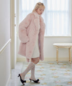 Fur coat ピンク size:M model:163cm MINAMI