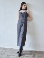 Stripe ribbon tight dress グレー size:M model:170cm ALICE