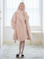 Fur coat ピンク size:M model:163cm MINAMI