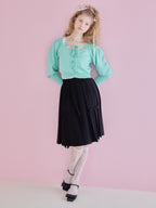 Lace lined cardigan グリーン size:M model:173cm Olesia