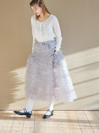Tulip crochet cardigan ホワイト size:M model:174cm KATERYNA