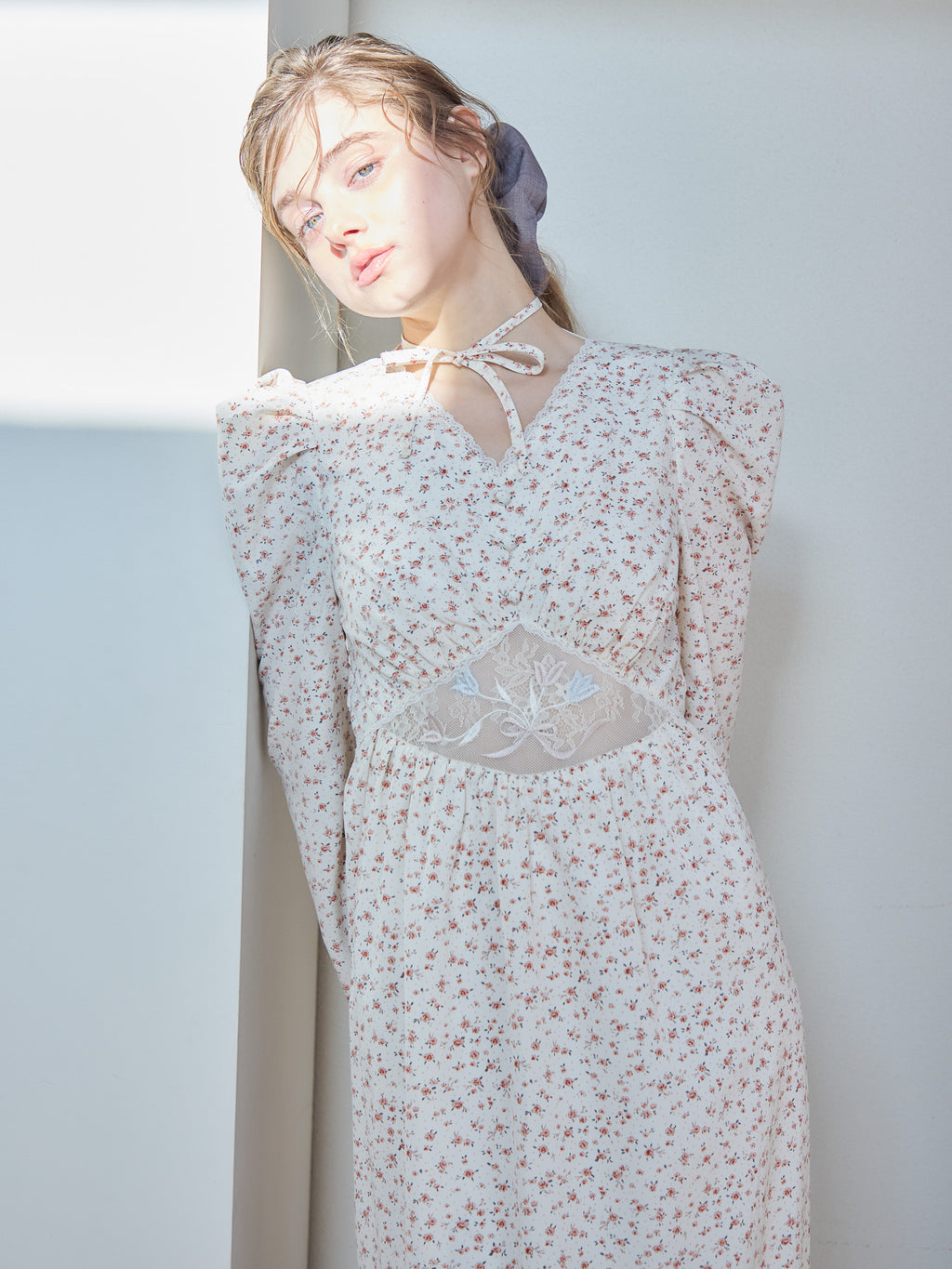 Tulip embroidered dress ホワイト size:M model:174cm KATERYNA