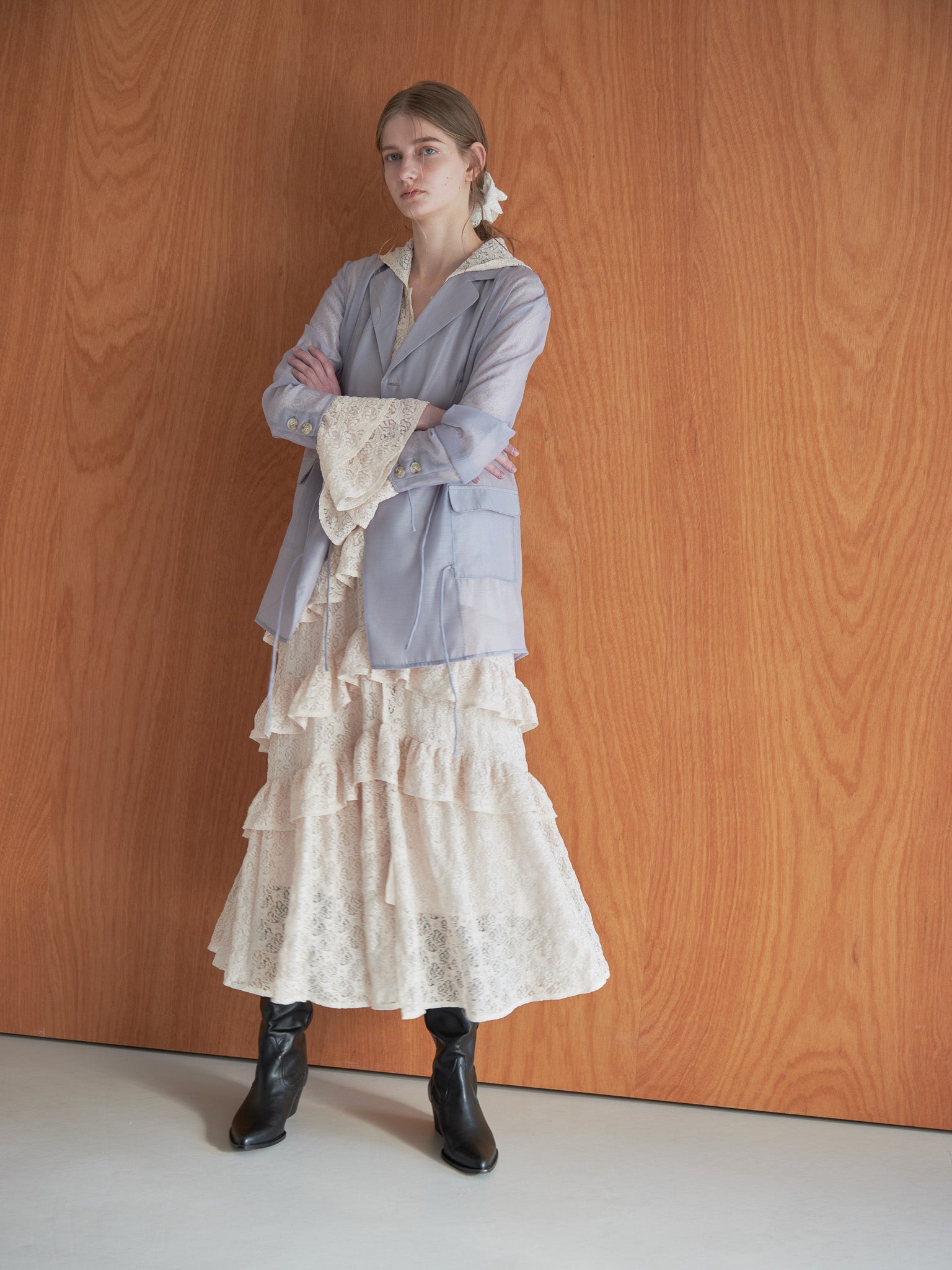 Hoodie race dress ピンク size:M model:174cm LERA