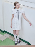 Pintuck mini shirt dress ホワイト size:M model:171cm ANIUTA
