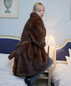 Fur coat ブラウン size:M model:163cm MINAMI