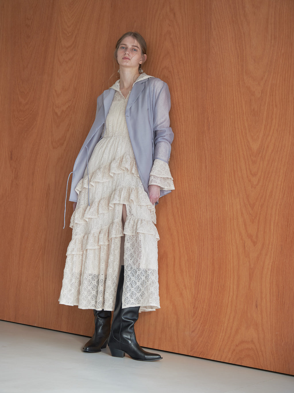 Hoodie race dress ピンク size:M model:174cm LERA