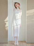 Tulle print dress & bra アイボリー size:M model:174cm KATERYNA