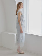 Rose tulle dress ミント size:M model:175cm MARTA