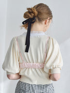 Lace collar puff sleeve cardigan クリーム size:M model:171cm ANIUTA