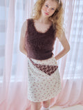 Lace lined mini skirt ホワイト size:M model:173cm Olesia