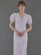 Rose gingham dress ピンク size:M model:175cm MARTA
