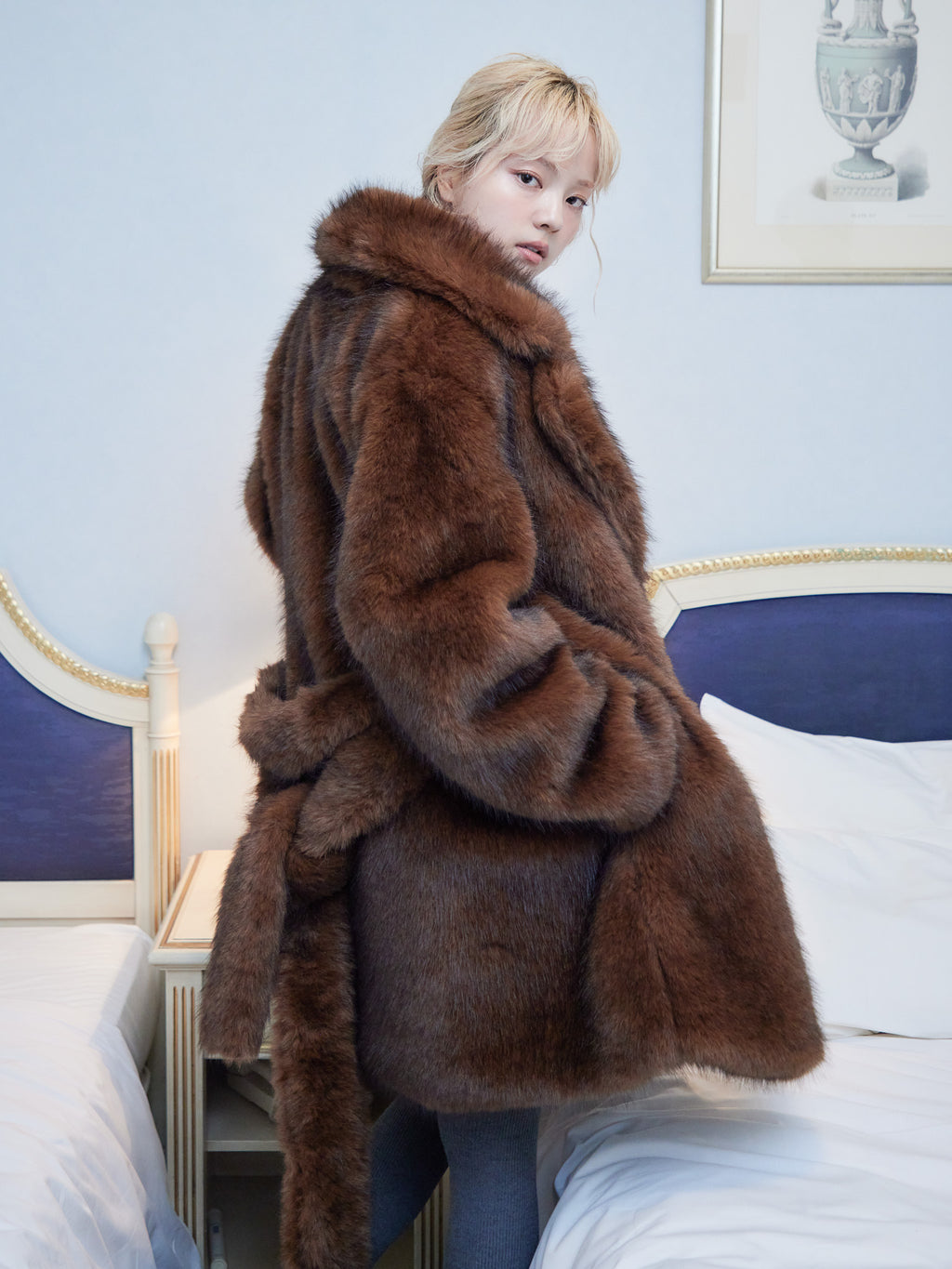 Fur coat ブラウン size:M model:163cm MINAMI