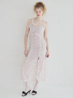 Frill slit cami dress ピンク size:M model:173cm Olesia