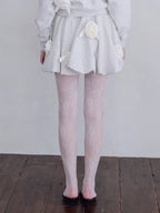 Many rose sweat balloon skirt グレー size:M model:173cm ALINA