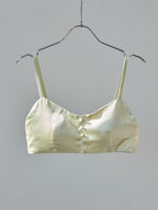 Satin bra top ライム
