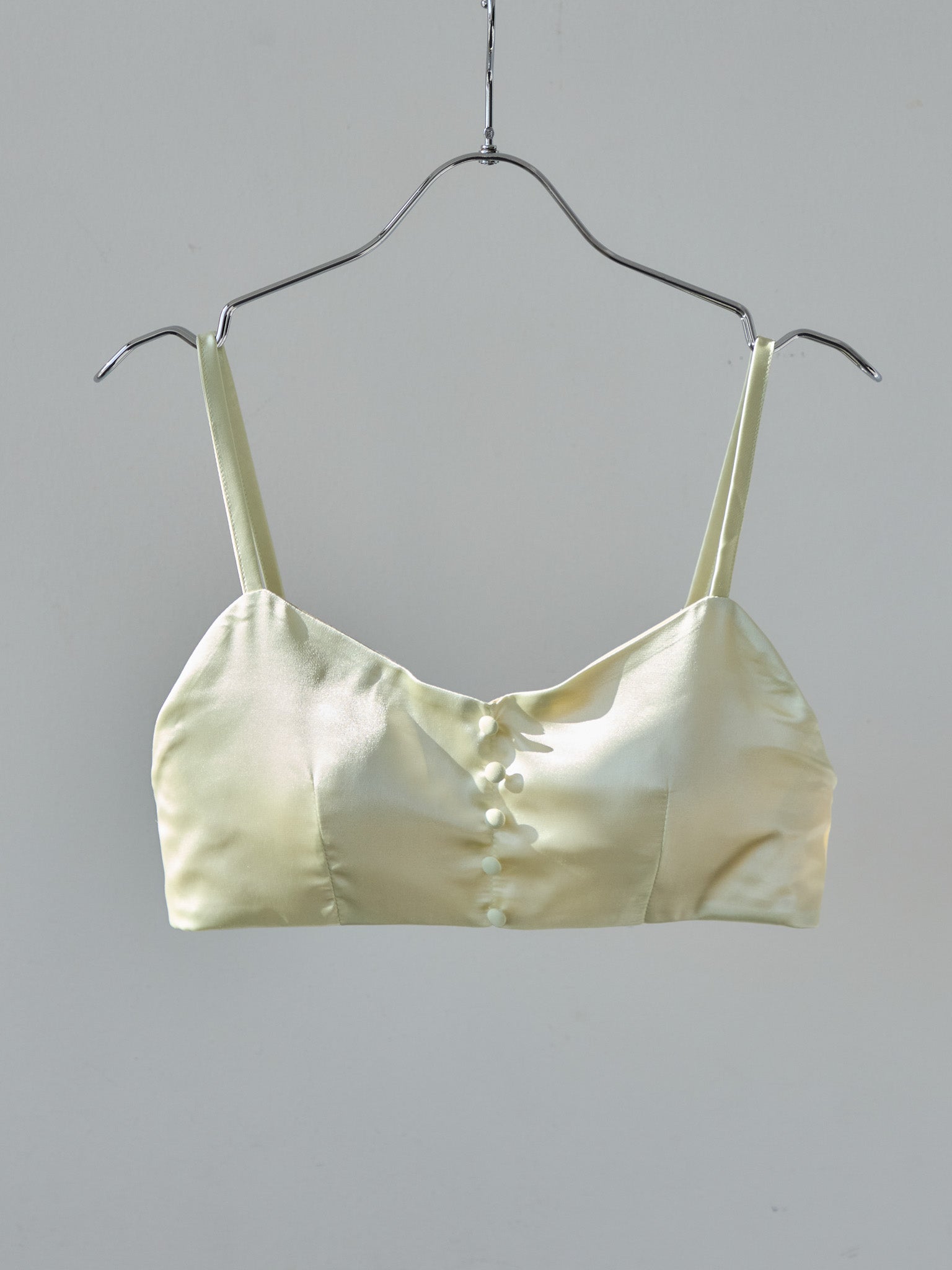 Satin bra top ライム