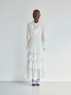 Hoodie race dress アイボリー size:M model:174cm LERA