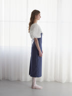 embroidered scarf dress ブルー size:M model:174cm LERA