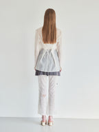 Heart trimming lace pants ホワイト size:M model:174cm LERA