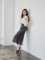 Voluminous frill knit top ホワイト size:M model:172cm GINEVRA