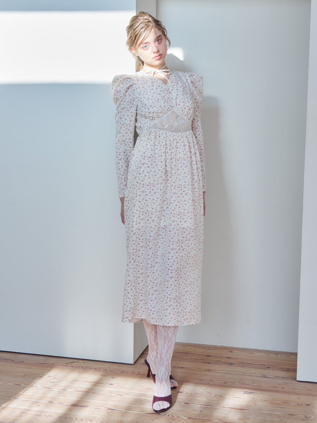 Tulip embroidered dress ホワイト size:M model:174cm KATERYNA