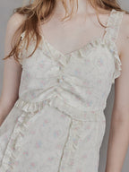 Frill slit cami dress ホワイト size:M model:173cm DASHA.G