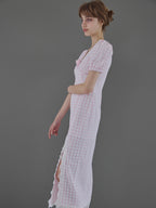 Rose gingham dress ピンク size:M model:175cm MARTA