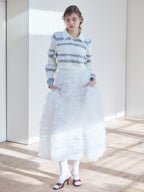 Tulle tiered volume skirt ホワイト size:M model:174cm KATERYNA