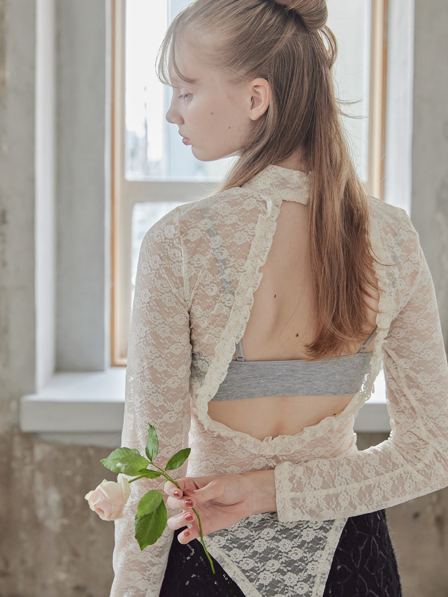 Back open race bodysuit