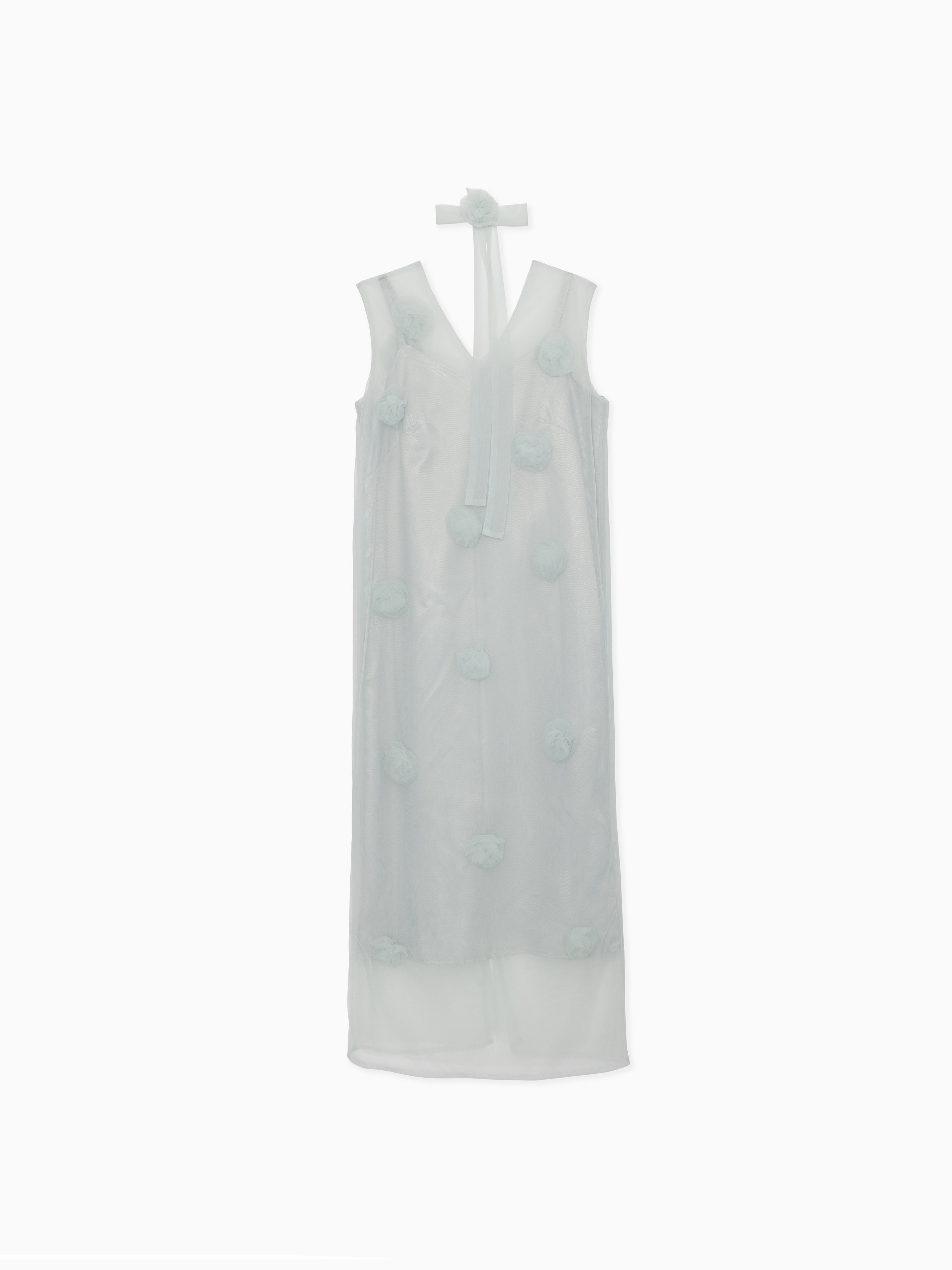 Rose tulle dress ミント