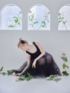 Volume tulle skirt tank dress ブラック size:M model:173cm Olesia