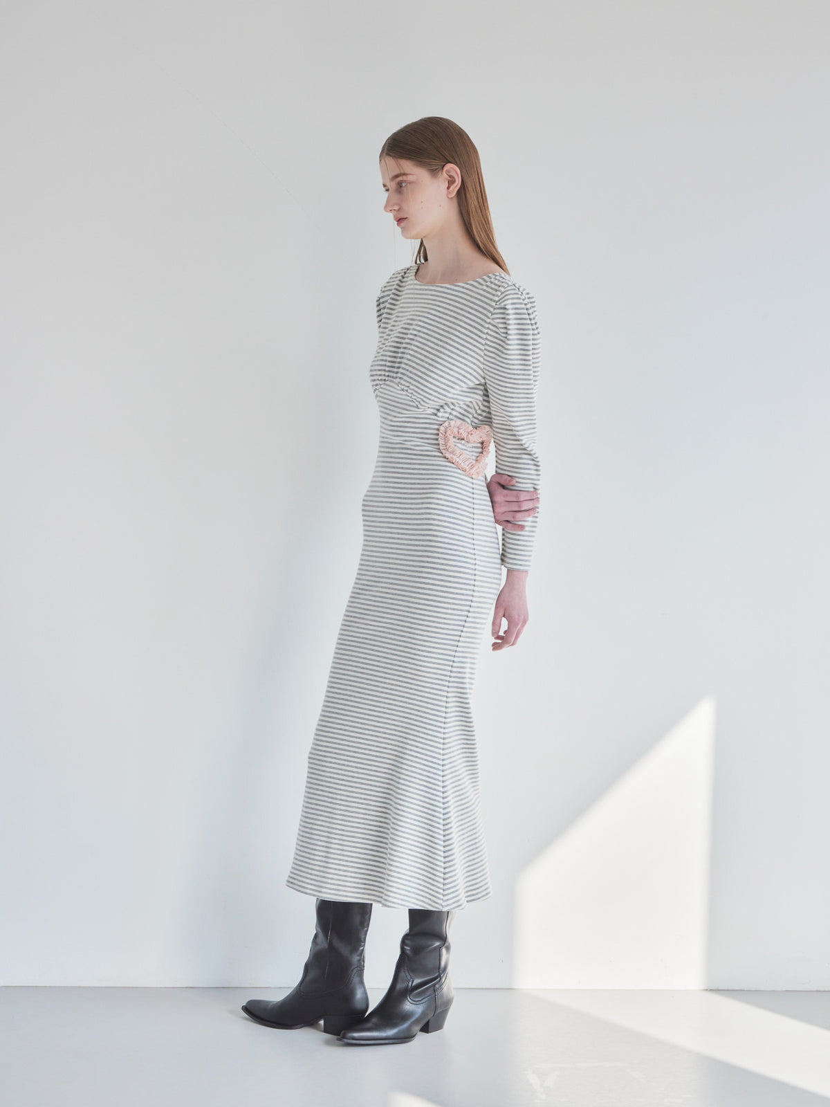 I miss you heart cut dress