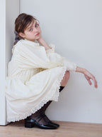 French letter collar wrap mini dress クリーム size:M model:174cm KATERYNA