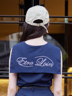 Rhinestone logo sailor collar shirt ネイビー size:M model:170cm ALICE