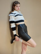 Balloon hem rugby shirt ブラック size:M model:174cm KATERYNA