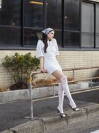 Logo T-shirt dress ホワイト size:M model:172cm GINEVRA