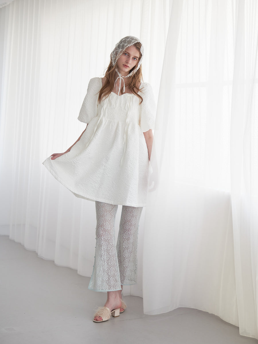 Heart trimming lace pants