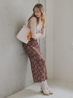 Teddy bear tulle skirt モカ size:M model:173cm DASHA.G