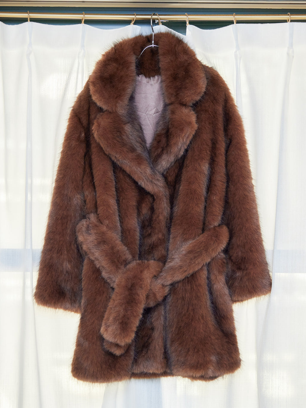 Fur coat ブラウン