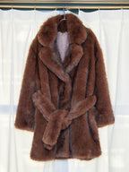 Fur coat ブラウン