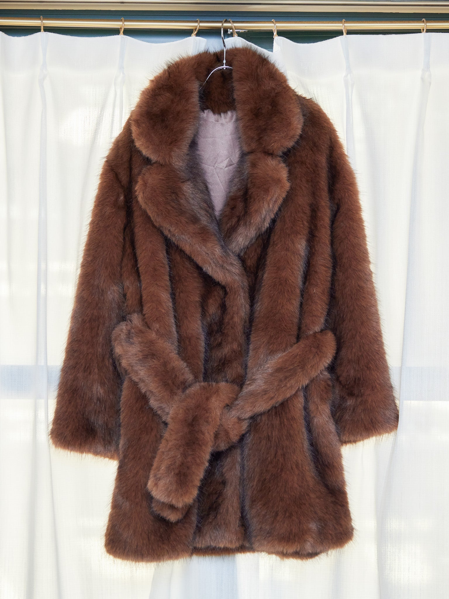 Fur coat ブラウン