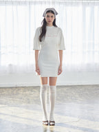 Logo T-shirt dress ホワイト size:M model:172cm GINEVRA