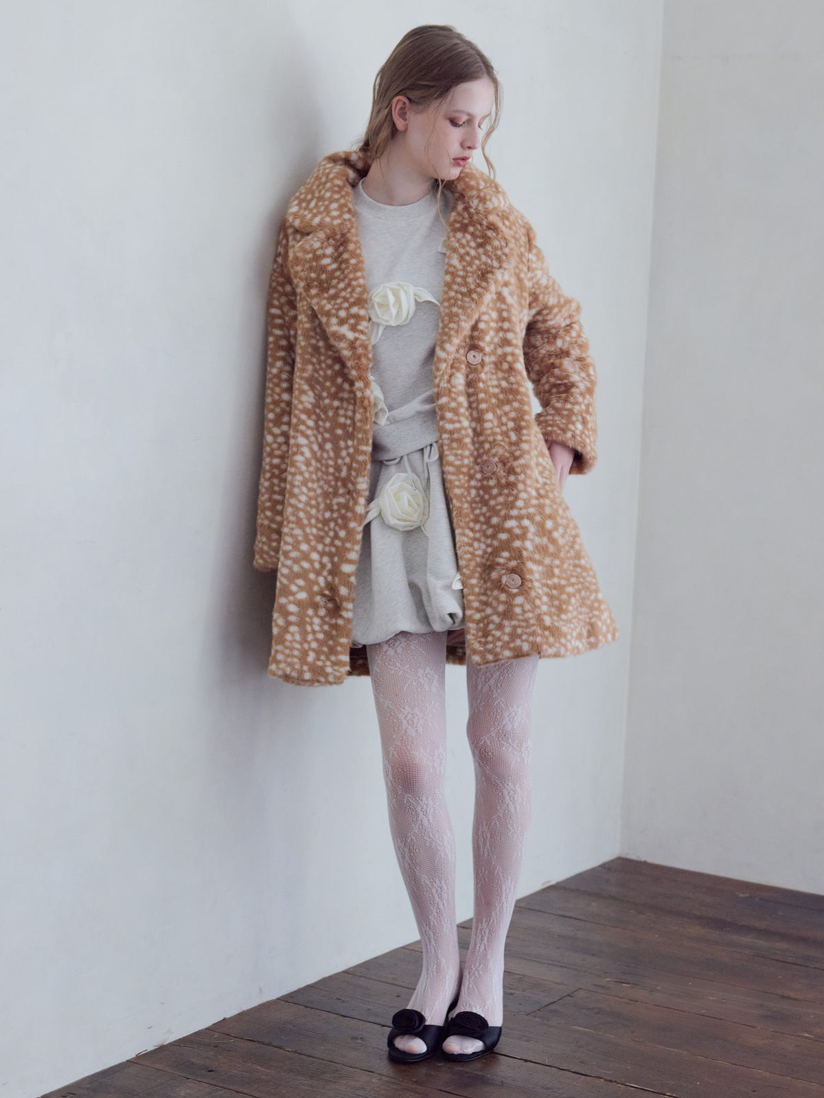 Fur coat アニマル size:M model:173cm ALINA