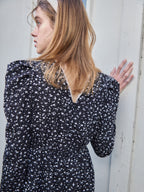 Tulip embroidered dress ブラック size:M model:174cm KATERYNA